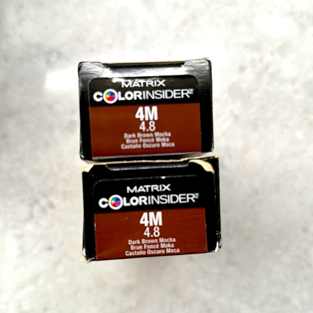 Matrix ColorINSIDER permanent hair color 4M x2 2oz tubes NEW